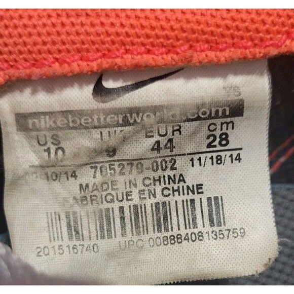 2014 Nike Men's Sz 10 Internationalist Ltr Polka Dot Running Shoes 705279-002 - Picture 7 of 9